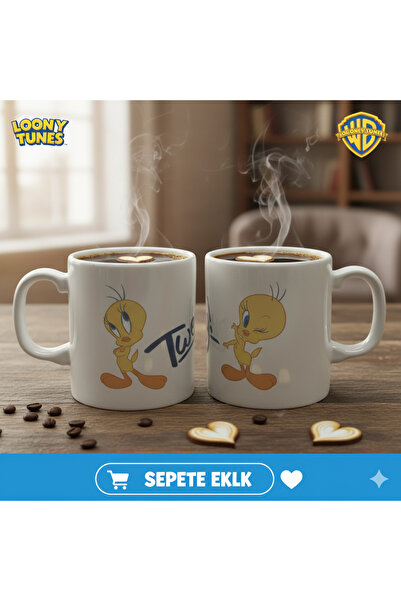 Space License Tweety Seramik Kahve Kupası