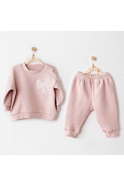 andywawa Pink Baby Girl 2-Piece Set Pink