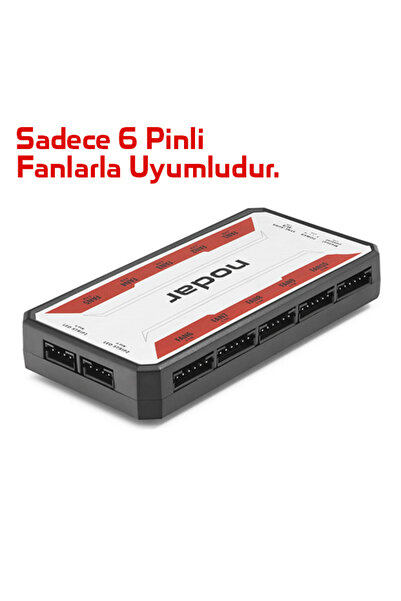 emrebilisim ARGB FAN ve LED Kontrolcü Hub Seti + Uzaktan Kumanda Siyah ve beyaz renk Nd2807 -1 adet
