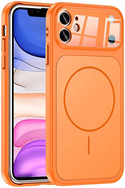 Case iPhone 11 Uyumlu 17 Pro Max Görünümlü Çevirici Kamera Koruma Magsafe Şar...