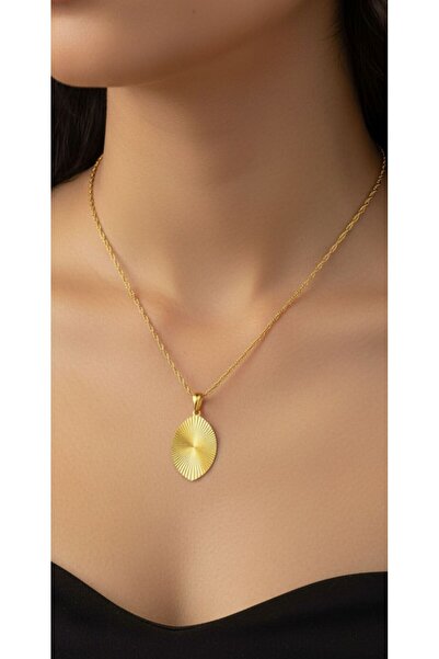 kuyumcu nurettin 5 gr (GRAM) Damla Parlak Kesim Kolye 22 Ayar