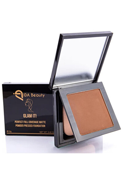 IDA Beauty كريم أساس جلام إت! بيرفكت بودرة مضغوطة | خفيف الوزن | خالٍ من القس...