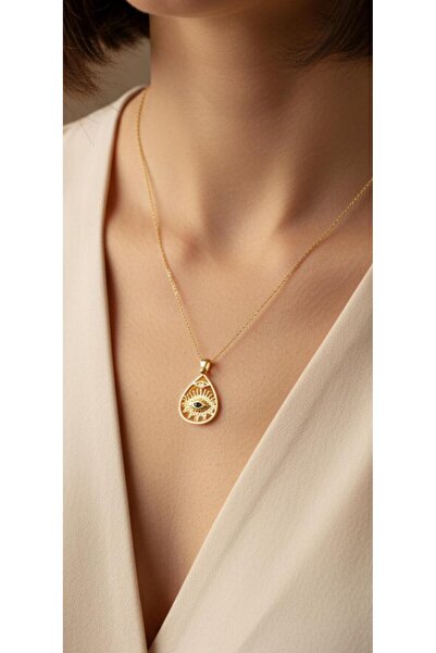 kuyumcu nurettin 5,20 gr (GRAM) Göz Nazar Desenli 22 Ayar Altın Kolye