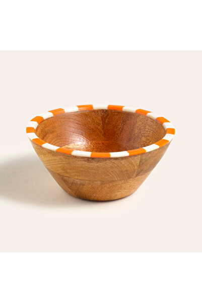 Zsa Zsa Zsu Nohar Mango Ağacı - Reçine Kase 13x13x6 Cm Turuncu