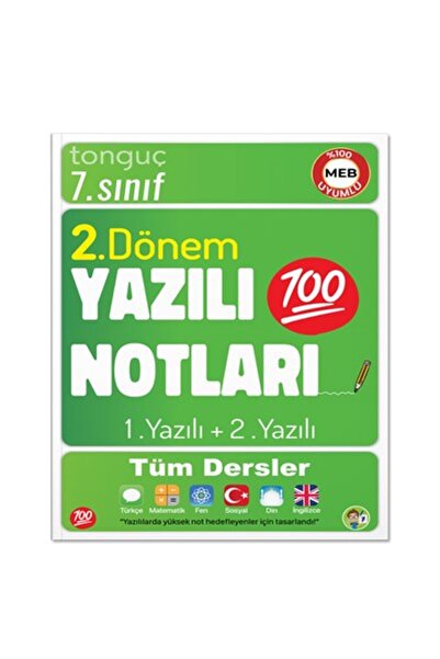 Tonguç Yayınları 7. Sınıf Yazılı Notları 2. Dönem 1 Ve 2. Yazılı