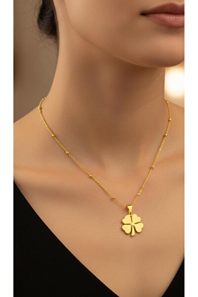 kuyumcu nurettin 7 gr (GRAM) Dorikalı Yonca Kolye 22 Ayar Altın