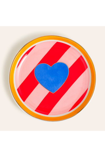 Zsa Zsa Zsu Luohu Porselen Tabak 10x10x1 Cm Renkli