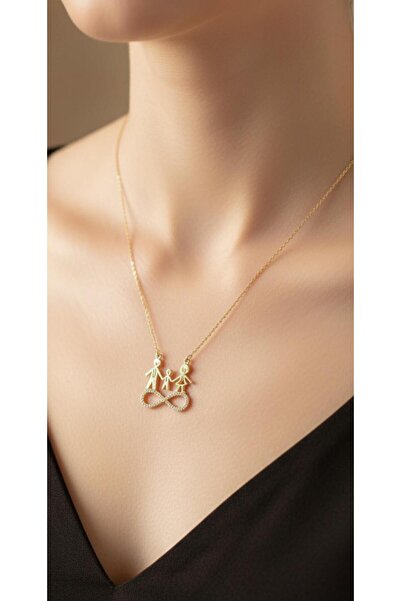 kuyumcu nurettin 4.80 gr (gram) aile kolyesi 22 ayar altın