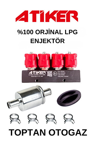 ATİKER Lpg Enjektörü 4'lü Uyumlu.