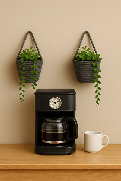 ÖRGÜM Coș decorativ 2 buc. Mini coș cu flori artificiale 12x10 cm NU INCLUDE ...