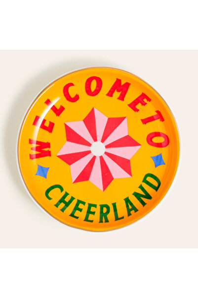 Zsa Zsa Zsu Luohu Porselen Tabak 10x10x1 Cm Sarı