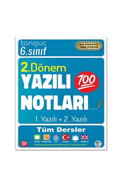Tonguç Yayınları Tonguç 6. Sınıf 2. Dönem 1.yazılı 2. Yazılı Notları