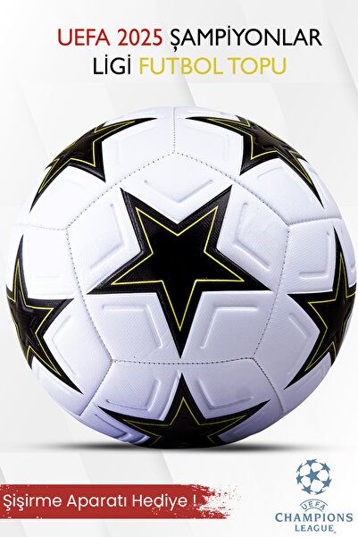 x1marka 2025 Orijinal Uefa Şampiyonlar Ligi Dikişli Futbol Topu Halı Saha Çim Beton Zemin maç/idman No:5