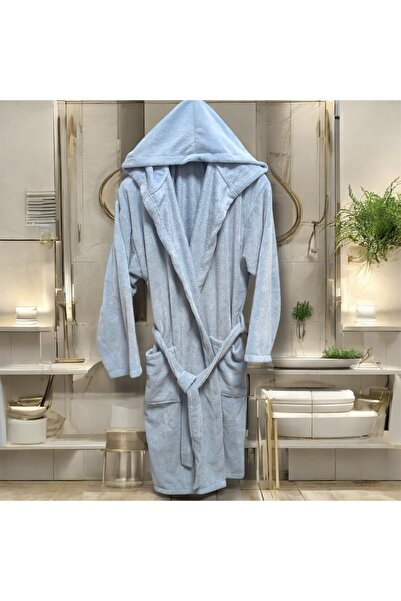 MYSOFTHOME روب حمام تريجا بغطاء للرأس 100% قطن