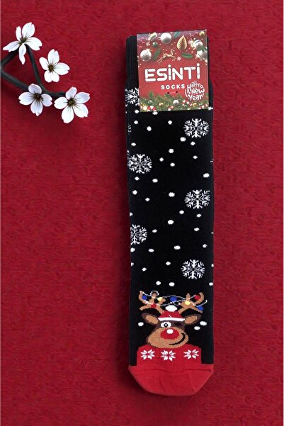 Esinti جوارب عيد الميلاد للجنسين، هدية ملونة منقوشة لعيد الميلاد للرجال والنس...