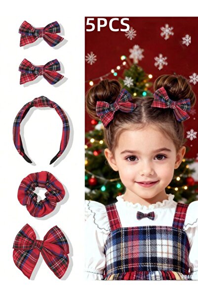 ELAS HOME Plaid Pattern 4 Piece Buckle Set