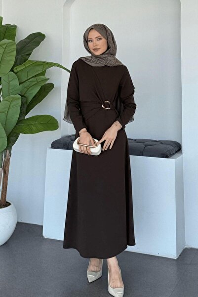 Şulemoda Giyim Φόρεμα Συμβύλη Καφέ