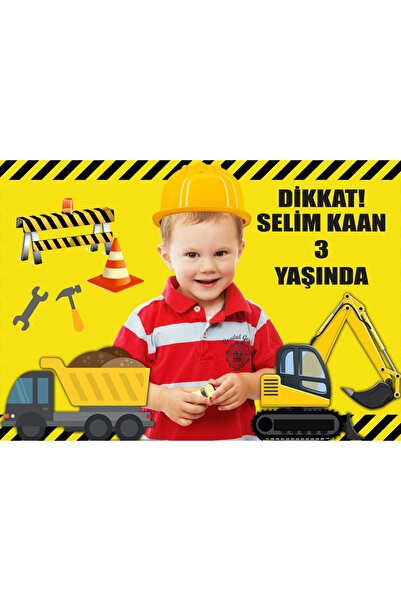 Sunligo Inşaat Temalı Doğum Günü Magnet 16 Adet