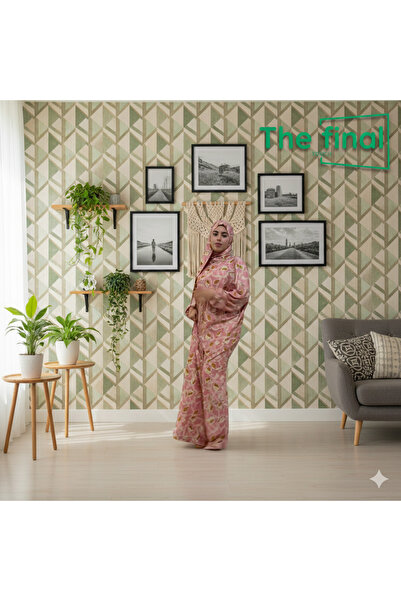 The final touch اسدال صلاة واستقبال ليكرا واسع ومريح متوفر بمقاس واحد يلبس وز...