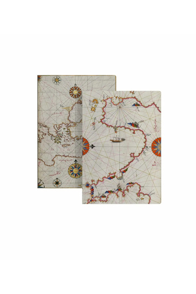 Bazen Defter Piri Reis İkili Defter Seti