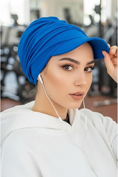 Aişe tesettür Saks Mavi Tesettür Şapka