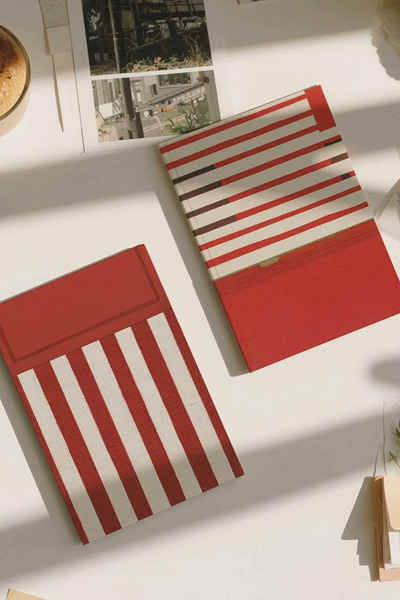 Bazen Defter Kırmızı İkili Defter Seti