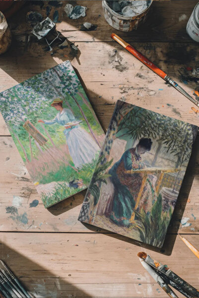 Bazen Defter Resim Çizen Kadınlar İkili Defter Seti