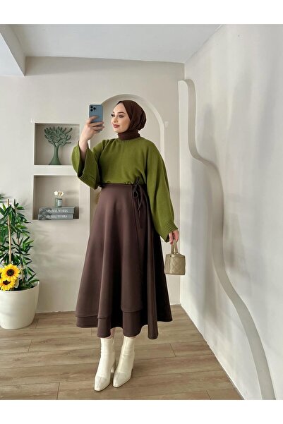 Blue Morpho Φούστα με κορδόνια από ύφασμα Scuba