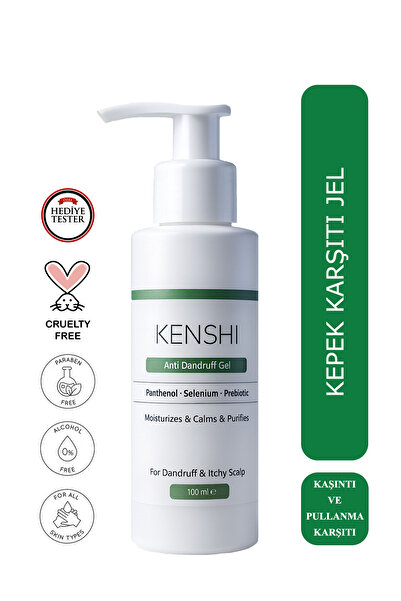 Kenshi Kepek Karşıtı Jel - Anti Dandruff Kaşıntı ve Pullanma Karşıtı, Yatıştırıcı 100 Ml