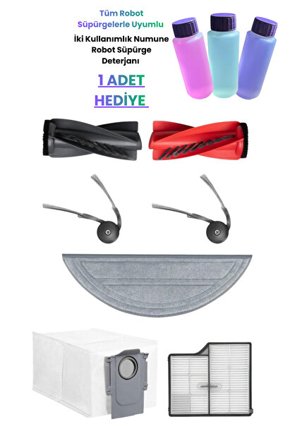 ROPALDE Σετ ανταλλακτικών 7 τεμαχίων συμβατό με ηλεκτρική σκούπα ρομπότ Saros 10