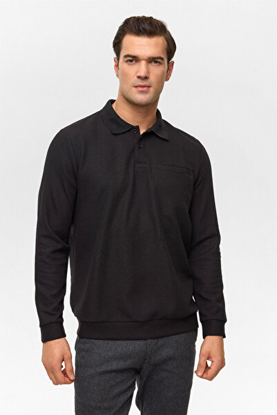 SÜVARİ Sw2013700017 Polo Neck Men's Sweatshirt