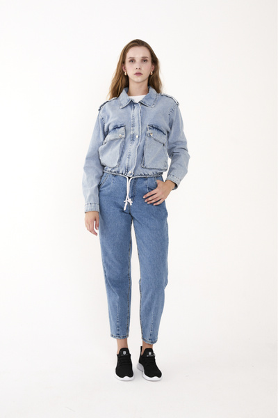 trender Blue Women's Coat 4814