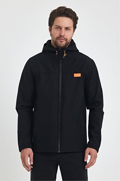 trender Battal Softshell Men's Coat 6044-1 Black