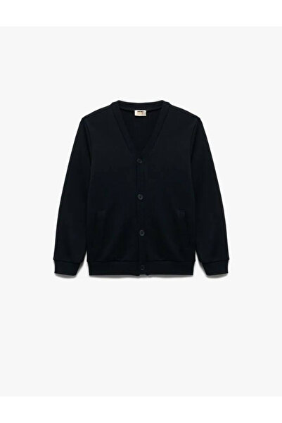 Koton Cardigan cu mâneci lungi, cu decolteu în V, cu nasturi basic