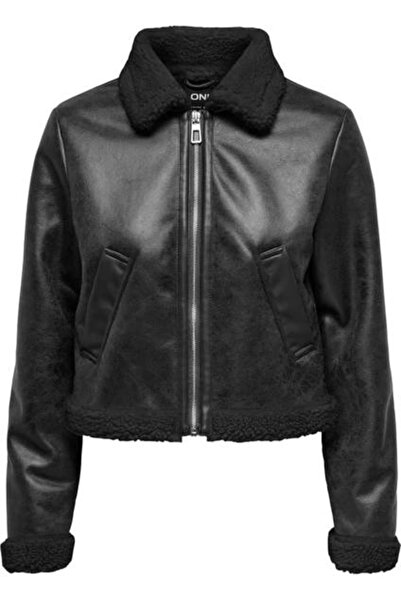 ONLY Onlbetty Bonded Zıp Jacket Cc Otw Deri Mont ve Ceket 15322046