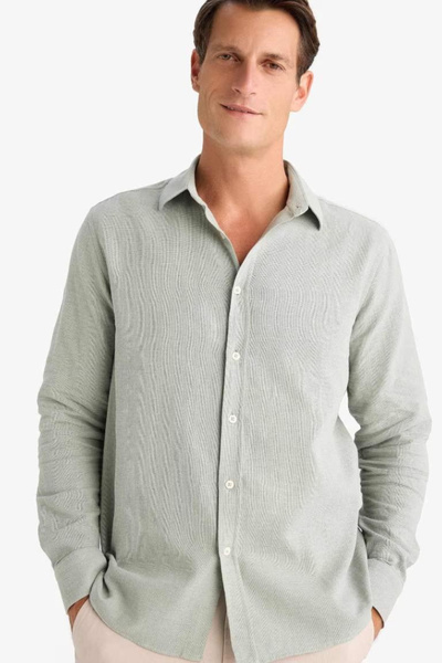 DeFacto قميص رجالي بأكمام طويلة D7394AX/KH499