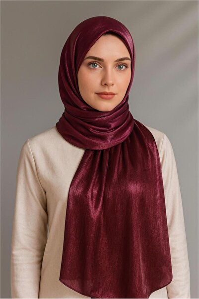 TRENDTESETTÜR KADIN BORDO JANJAN ŞAL T 5000