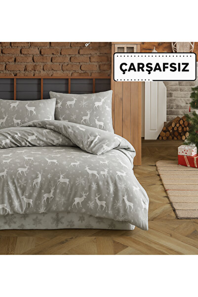 NazeninHome Flannel Flannel Winter Duvet Cover Set Single Set 100% Cotton Nav...