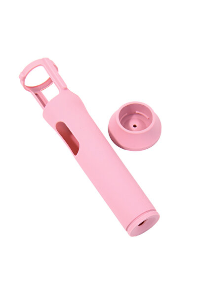 Alloet جراب سيليكون وردي اللون مضاد للتدحرج، أغطية واقية للميكروفون، حامل ميك...