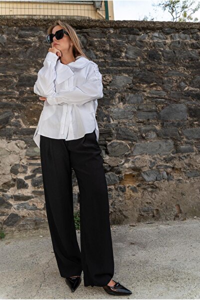 VorNişantaşı Kadın Tasarım Kare Yaka Gömlek