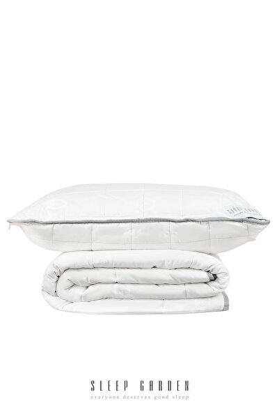 Sleep Garden Cotton Luxe Pamuk Yorgan Tek Kişilik -pamuk Yastık Set Ürün Tela...