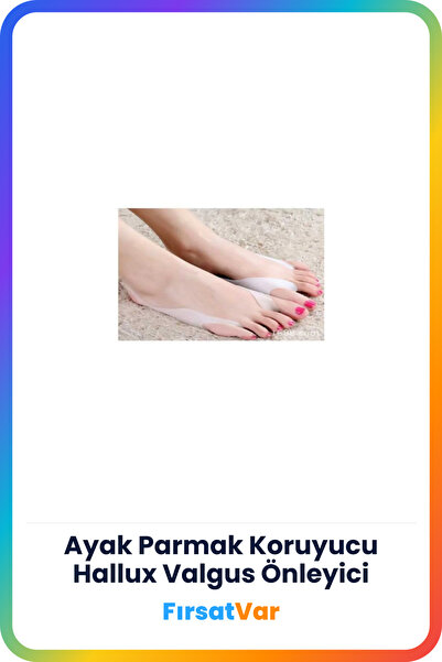 FırsatVar Ayak Parmak Koruyucu Hallux Valgus Önleyici Gece Bunyonu Silikon De...