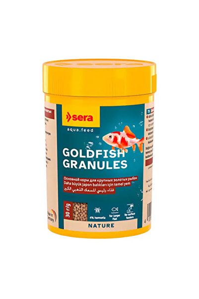 SERA GoldFish Granules 100 ml 30 gr. Skt:05/2028 Orjinal Kutusunda