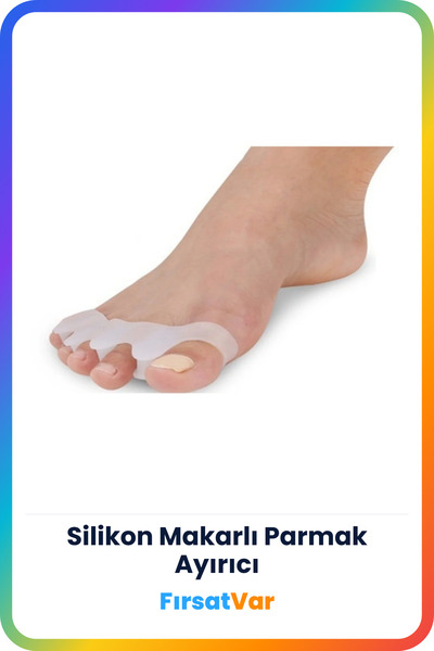 FırsatVar Hallux Valgus Önleyici Silikon Parmak Ayırıcı Bunyon Koruyucu 2 Adet