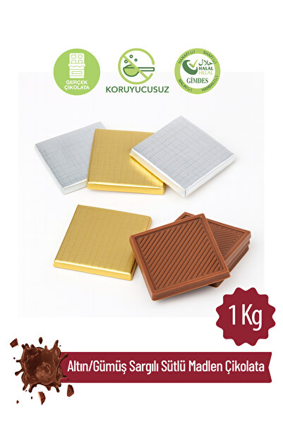 Milat Altın/gümüş Sargılı Sütlü Madlen Çikolata 1 Kg.