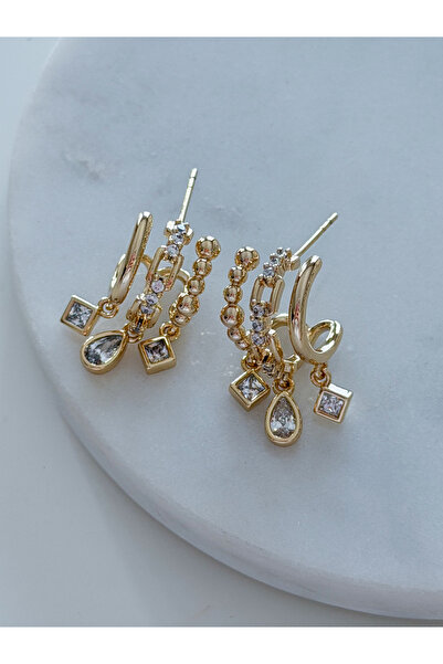 CHARMLUCKY Special Series 3-Piece Looking Charm Earrings
