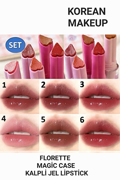Kozmetik Magic Case Kalpli Jelly Lipstick - 6 Adet Set