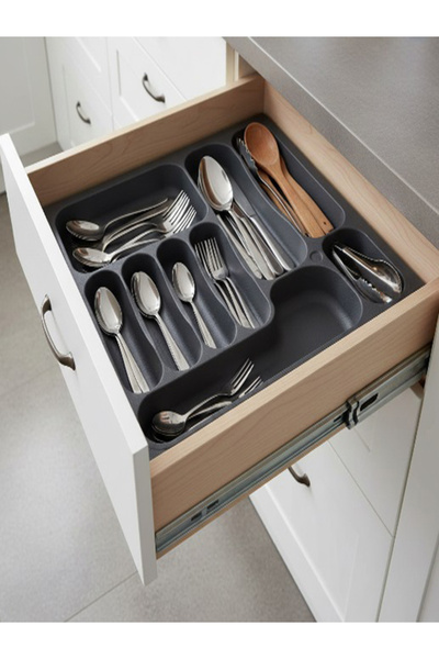 Ecolux 66 x 49 Çekmece İçi Kaşıklık Antrasit