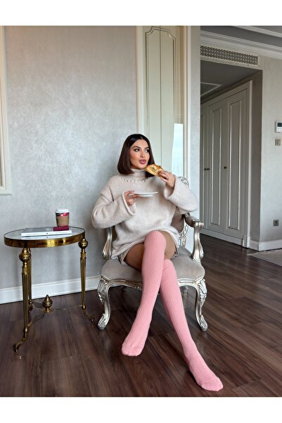 LAGRANZE Уютни дамски чорапи до коляното от жакард от серията Premium