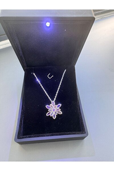 shop IŞIKLI KUTU İLE LOTUS ÇİÇEĞİ KOLYESİ ÇELİK